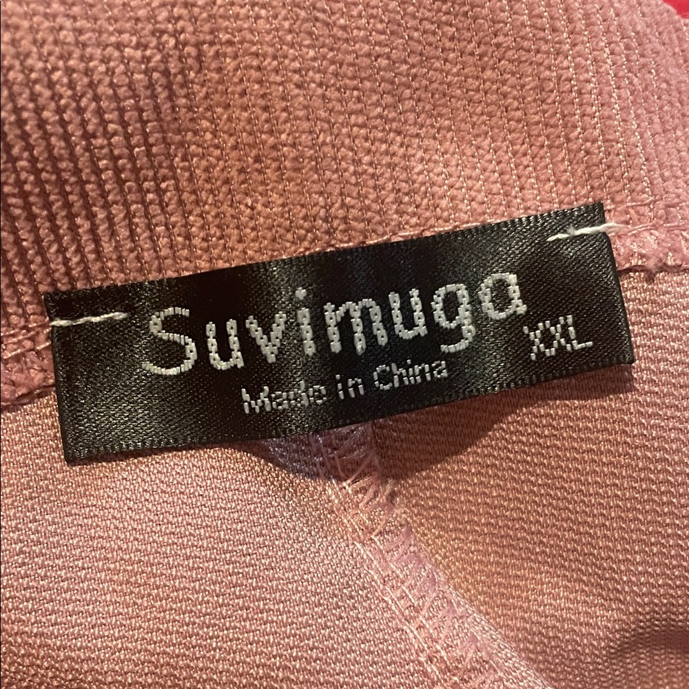 Women's Mauve Denim Overalls - Picture 3 of 6